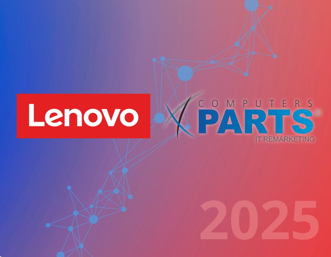 **Alt text (in Italian):**
Logo Lenovo e Computers Parts Srl, partner Lenovo 360 Infrastructure 2025.