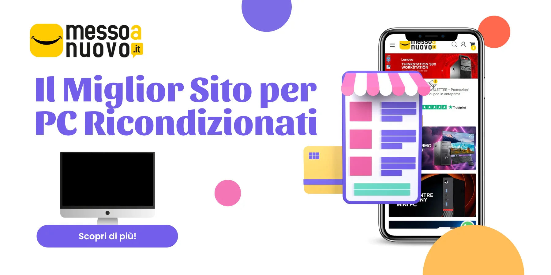 **Alt text (in Italian):**
Confronto esperto sul miglior sito per PC ricondizionati online.