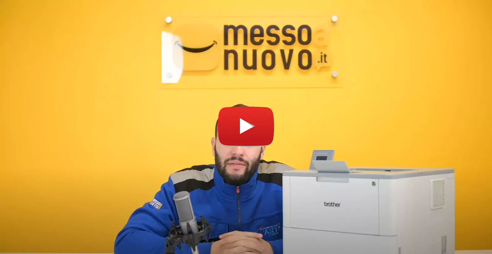 **Alt text (in Italian):**  
Recensione stampante Brother HL-L6400DW laser A4 B/N WiFi da MessoNuovo.it