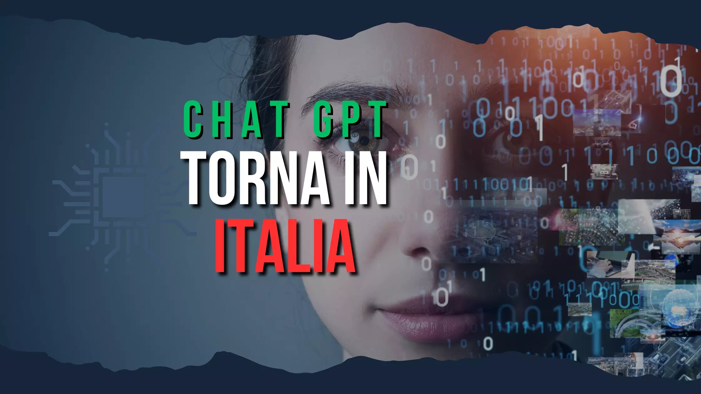 **Alt text (in Italian):**  
ChatGPT torna in Italia con nuove regole sulla privacy e innovazioni AI.