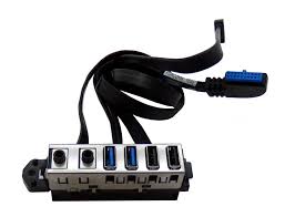 Scheda frontale USB con porte USB 3.0 e cavo, accessorio per Pc Messoanuovo.it