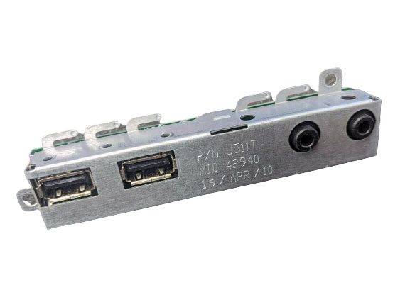 Modulo frontale USB audio per PC fisso ricondizionato, due porte USB e due jack audio