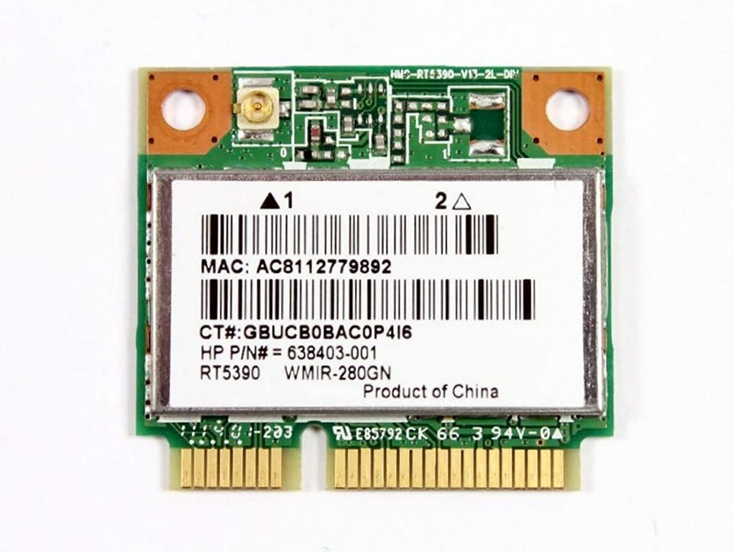 Scheda WiFi HP modello RT5390 per notebook, ricambio per PC ricondizionati Messoanuovo.it