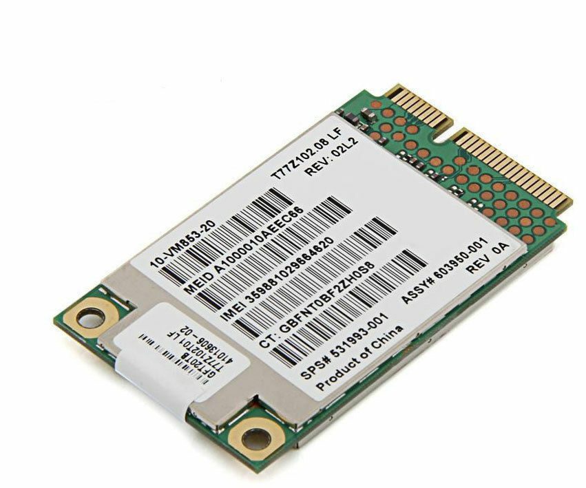 Scheda di rete mini PCIe per notebook ricondizionati, vista ravvicinata, Messoanuovo.it