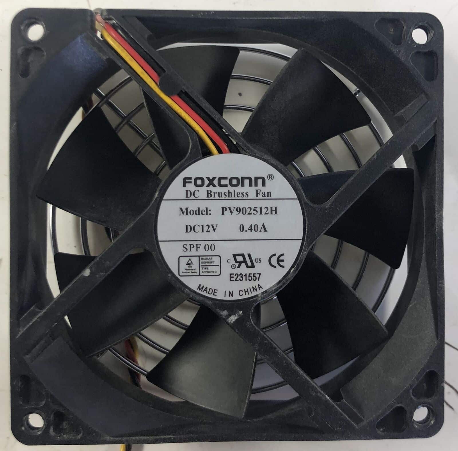 Ventola Foxconn DC brushless per PC, modello PV902512H, ricambio informatico Messoanuovo.it