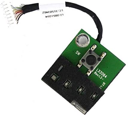 Scheda elettronica con pulsante e connettore cablato per PC, ricambi computer Messoanuovo.it