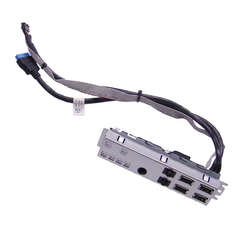 Pannello frontale con porte USB e cavi di collegamento per PC su Messoanuovo.it