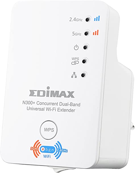 Ripetitore Wi-Fi Edimax N300+ dual band per estendere la rete wireless, disponibile su Messoanuovo.it
