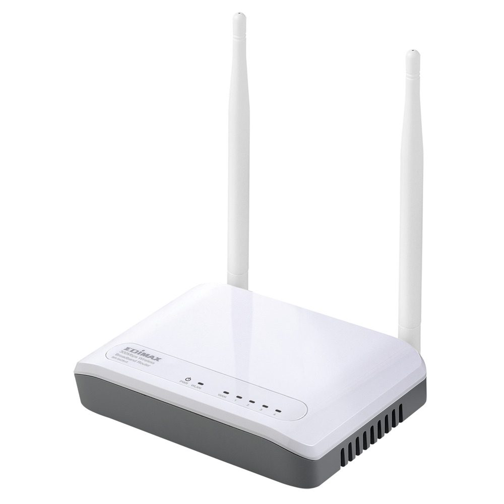 Router wireless bianco con doppia antenna, prodotto per reti informatiche su Messoanuovo.it