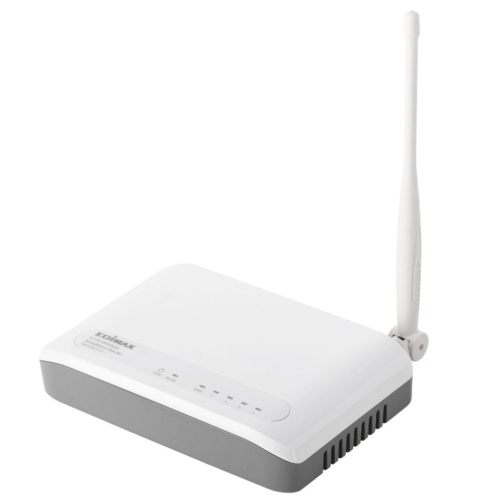 Router wireless Edimax bianco con antenna, ideale per PC gaming e workstation su Messoanuovo.it
