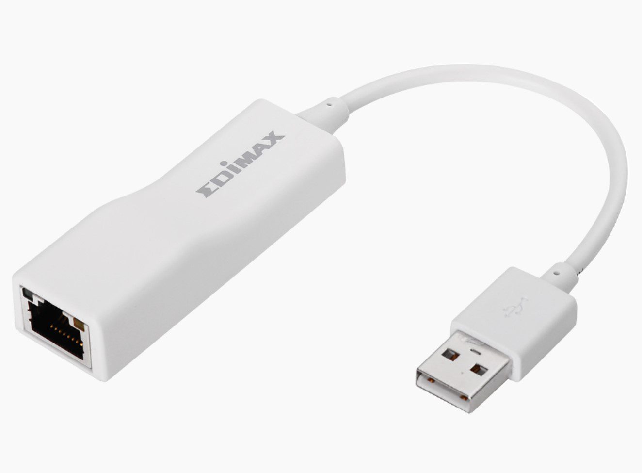Adattatore rete USB Ethernet bianco Edimax, accessorio pc ricondizionati Messoanuovo.it