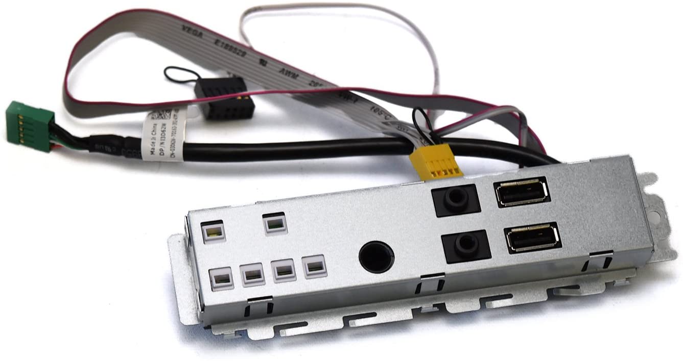 Pannello frontale USB e audio per PC fisso, cavi inclusi, ricambio per computer Messoanuovo.it