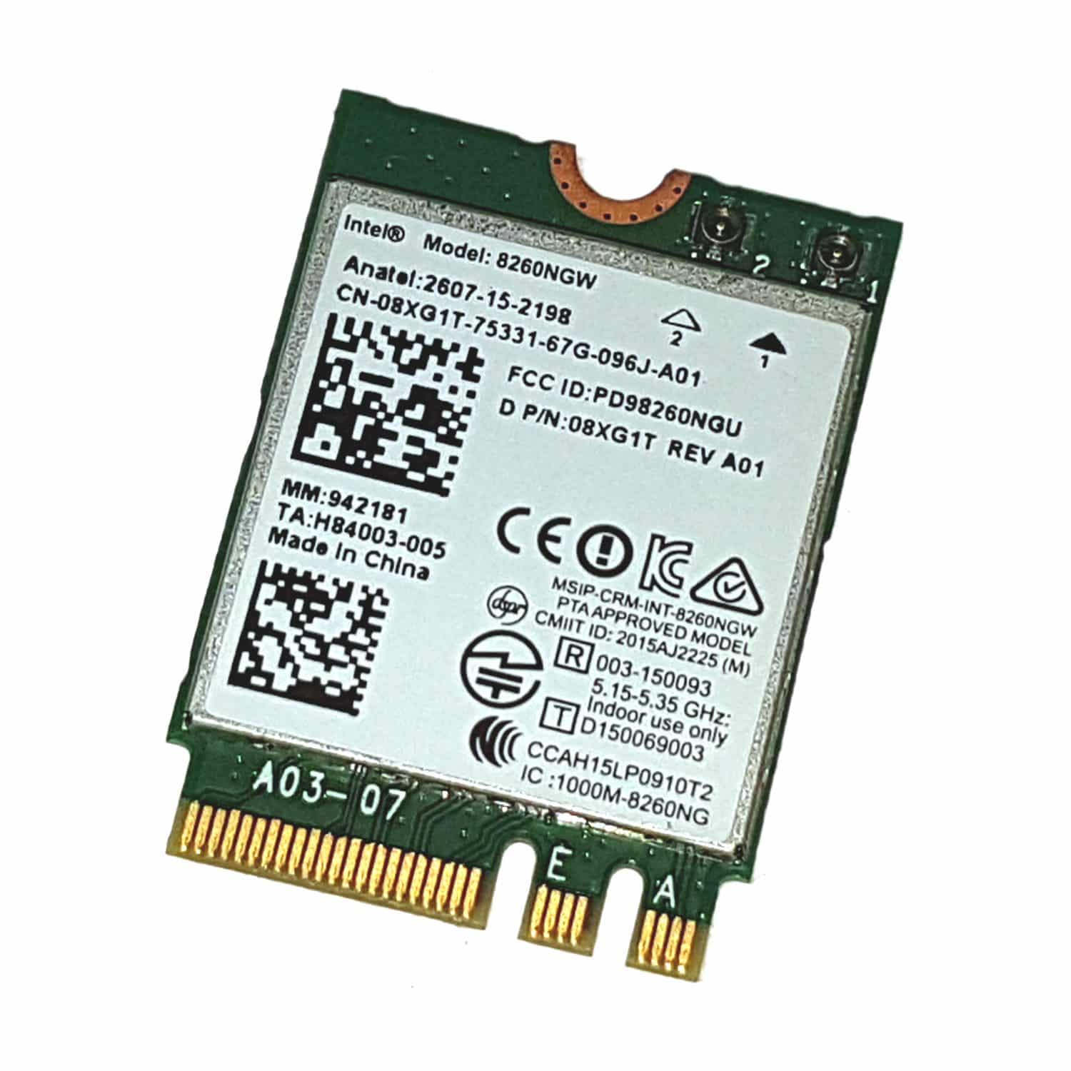 Scheda Wi-Fi Intel 8260NGW per notebook e PC ricondizionati su Messoanuovo.it