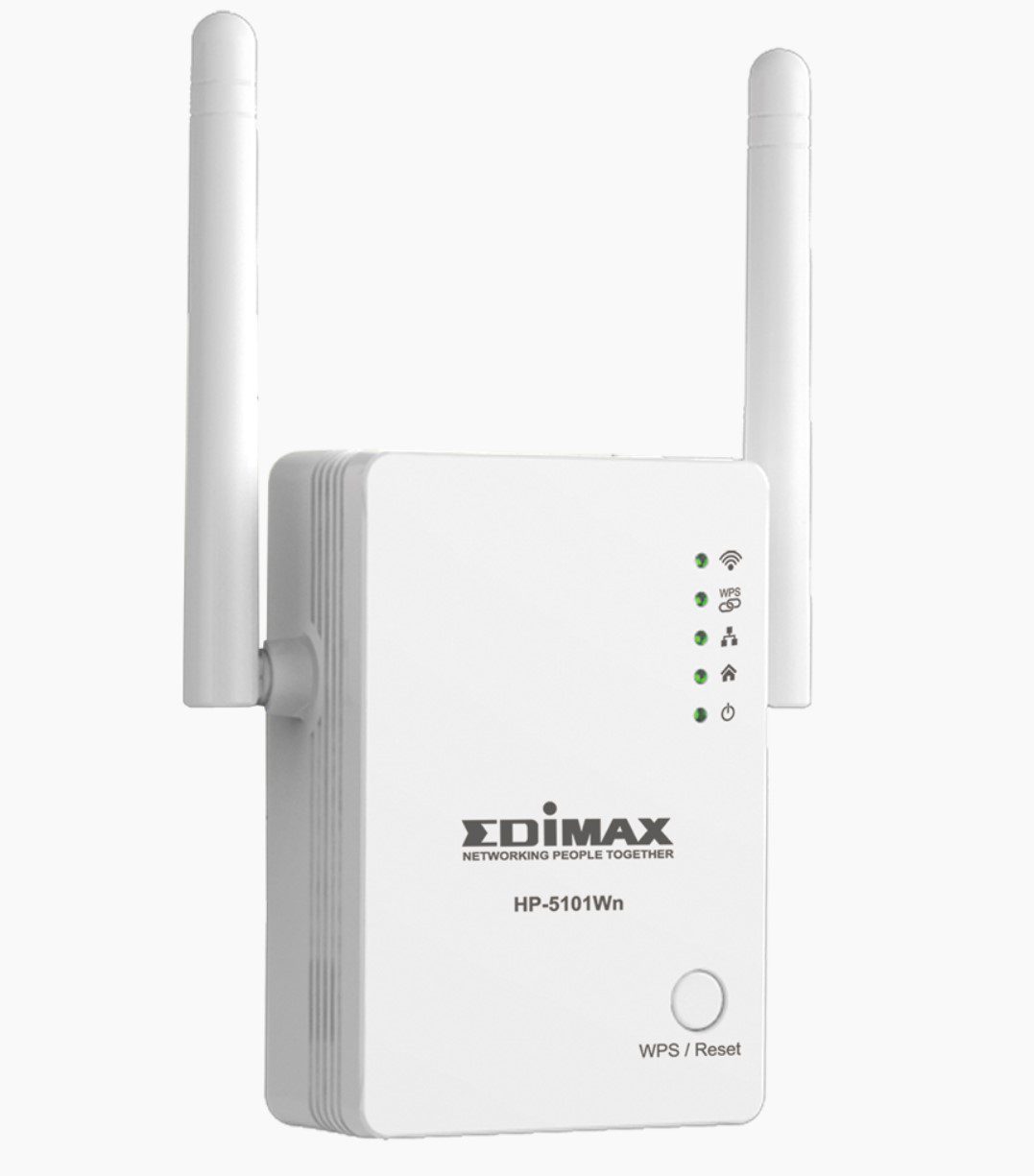 Ripetitore Wi-Fi Edimax HP-5101Wn bianco con due antenne, accessorio rete su Messoanuovo.it