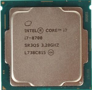 Processore Intel Core i7-8700 3.20GHz per PC desktop ricondizionati e gaming, vista frontale