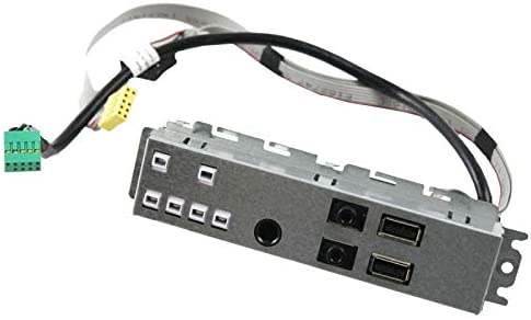 Pannello frontale PC con porte USB, jack audio e cavi, ricambio per computer Messoanuovo.it