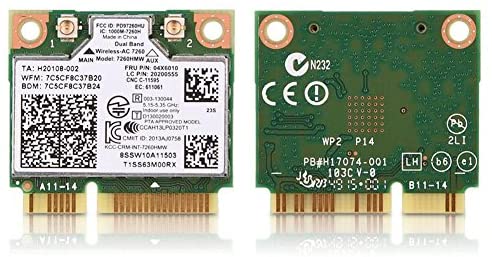 Scheda WiFi dual band per PC ricondizionati, vista fronte e retro, Messoanuovo.it