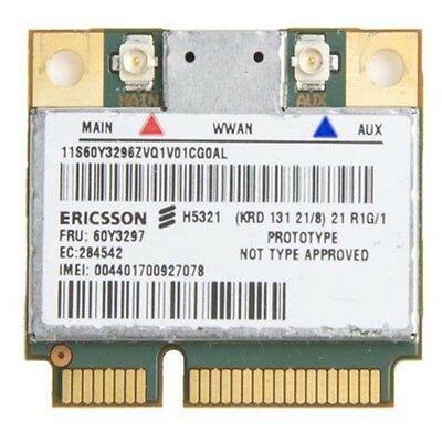 Scheda WWAN Ericsson H5321 per notebook, ricondizionata, su fondo bianco, Messoanuovo.it