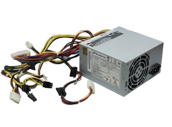 Alimentatore per PC fisso ricondizionato con ventola e cavi, disponibile su Messoanuovo.it