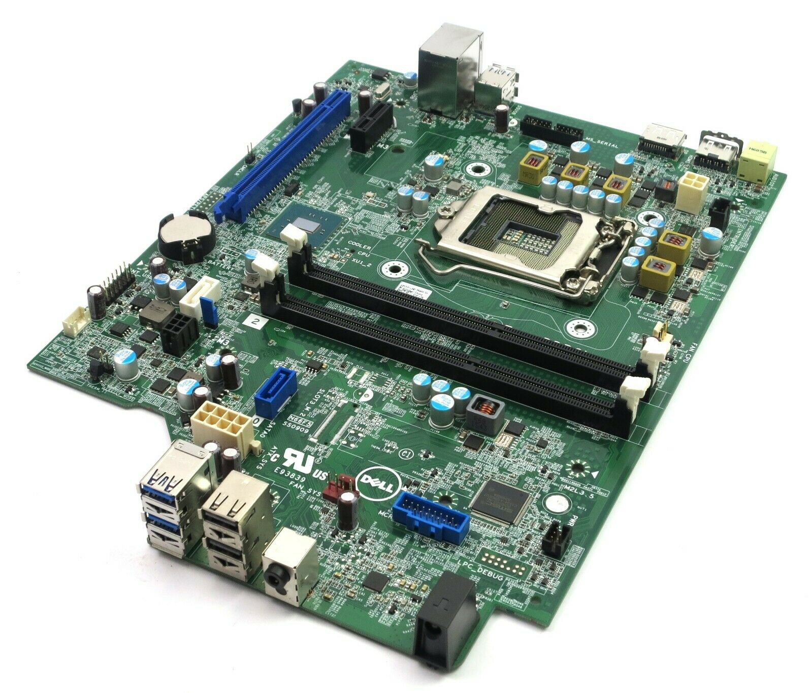 Scheda madre Dell per PC desktop, vista dettagliata dei componenti elettronici, ideale ricondizionati Messoanuovo.it