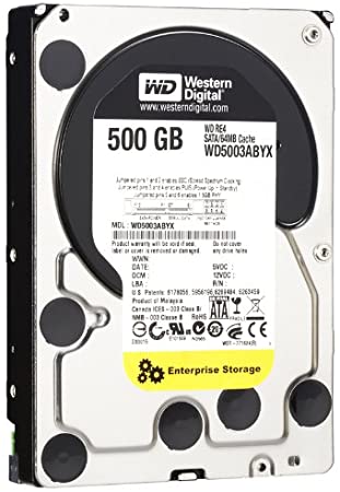 Western Digital WD5003ABYX RE4 - 500 GB Internal Hard Drive, 3.5", 7200 rpm, 64 MB Cache, SATA-III)