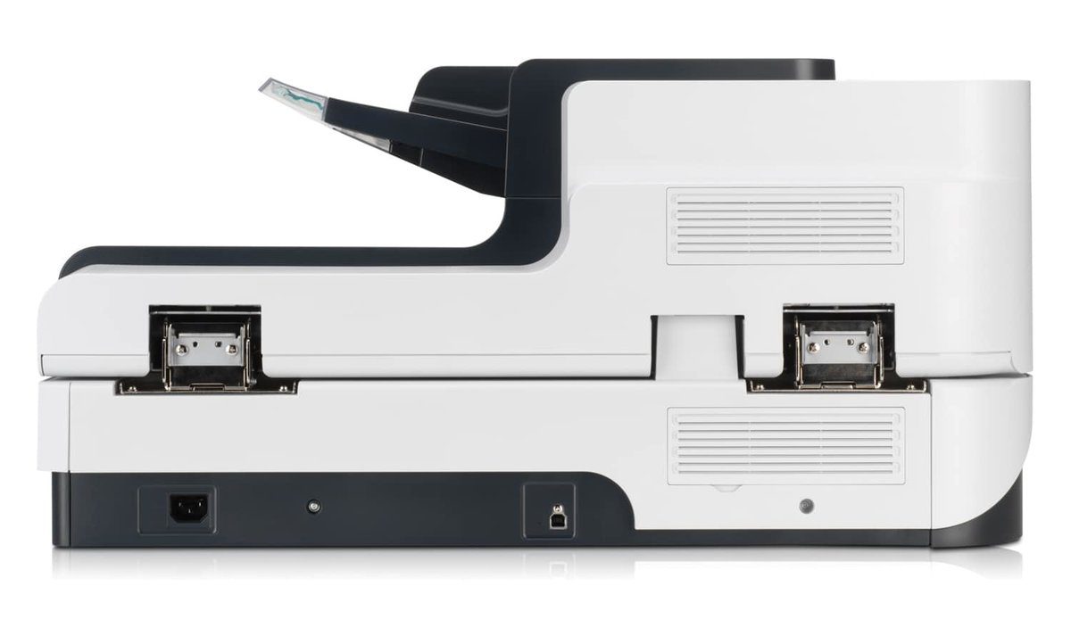 Stampante multifunzione laser bianca vista laterale, Messoanuovo.it, usato e ricondizionato