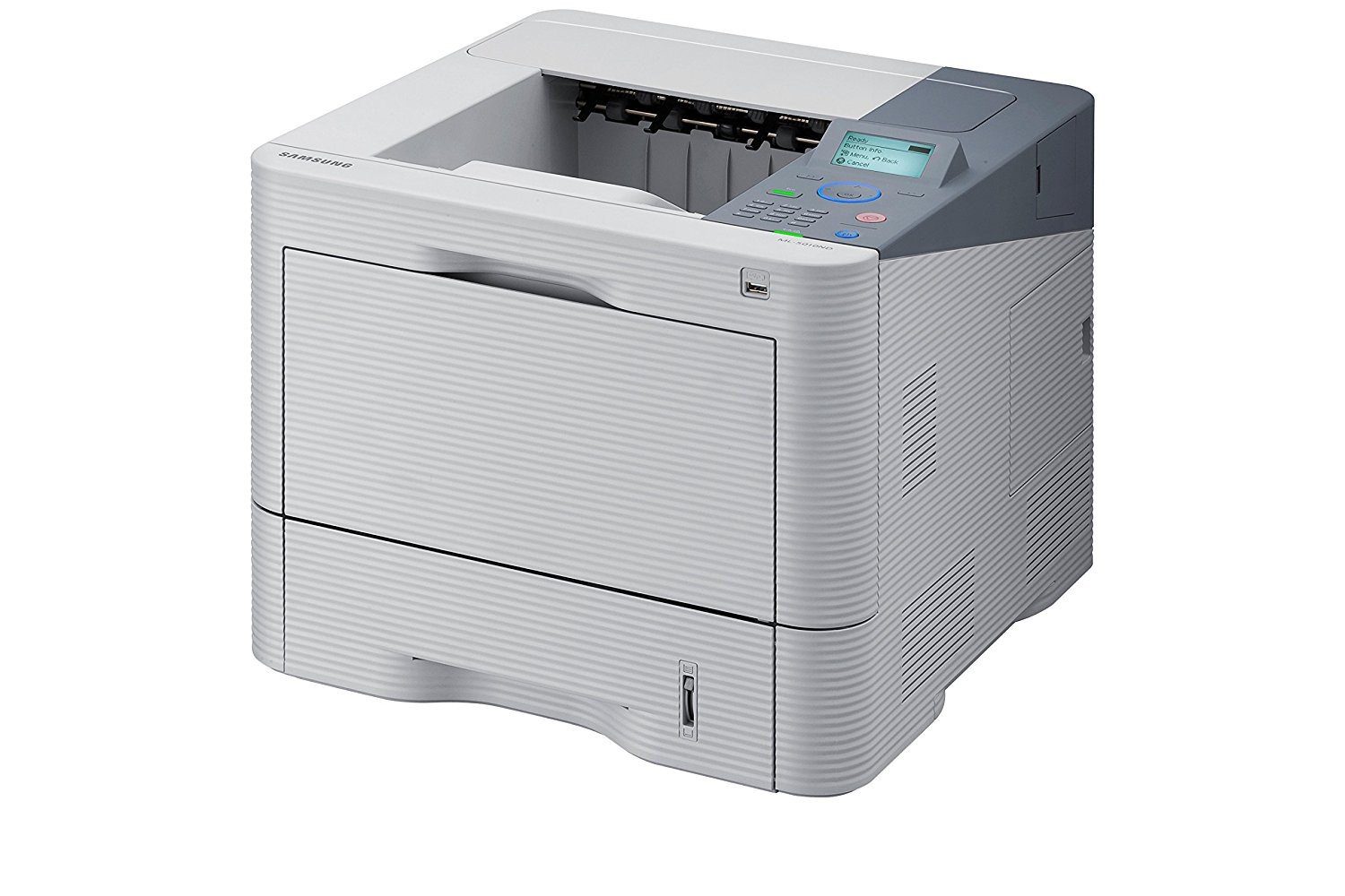 Stampante laser Samsung ML-5010ND A4 bianca, vista frontale, acquistabile su Messoanuovo.it