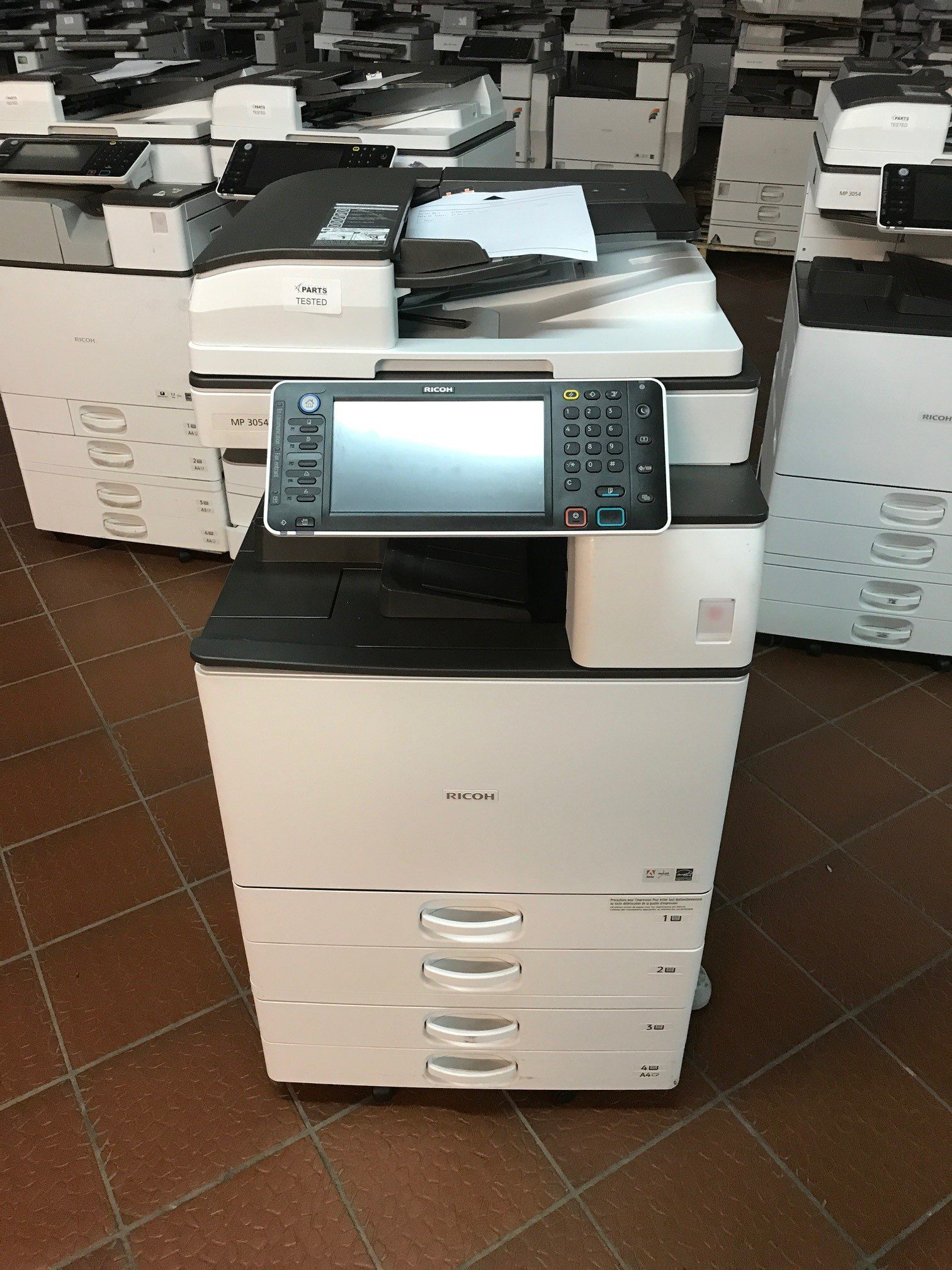 RICOH AFICIO MP 3054 MULTIFUNZIONE BIANCO E NERO A3 GARANZIA 12 MESI