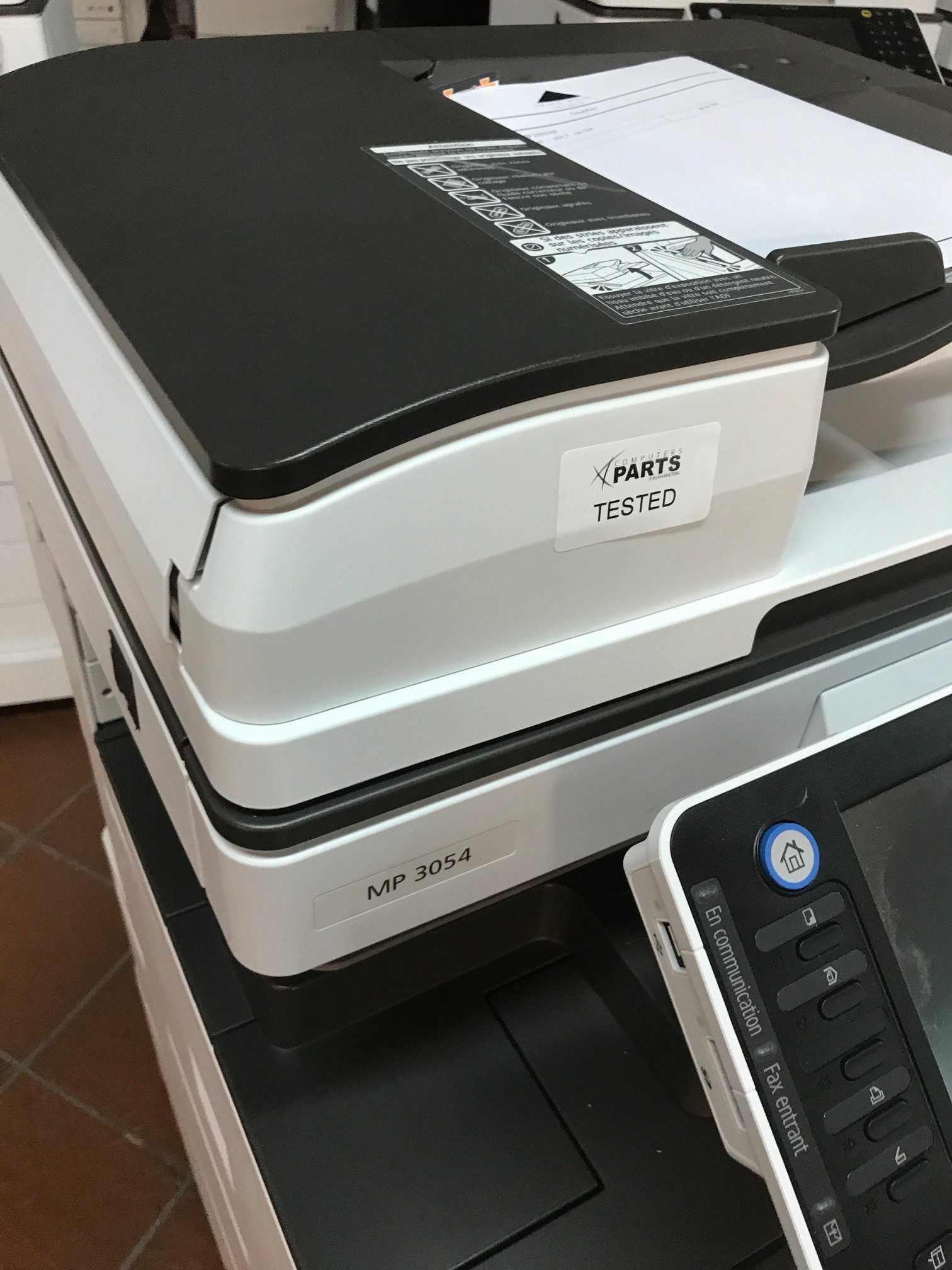 RICOH AFICIO MP 3054 MULTIFUNZIONE BIANCO E NERO A3 GARANZIA 12 MESI