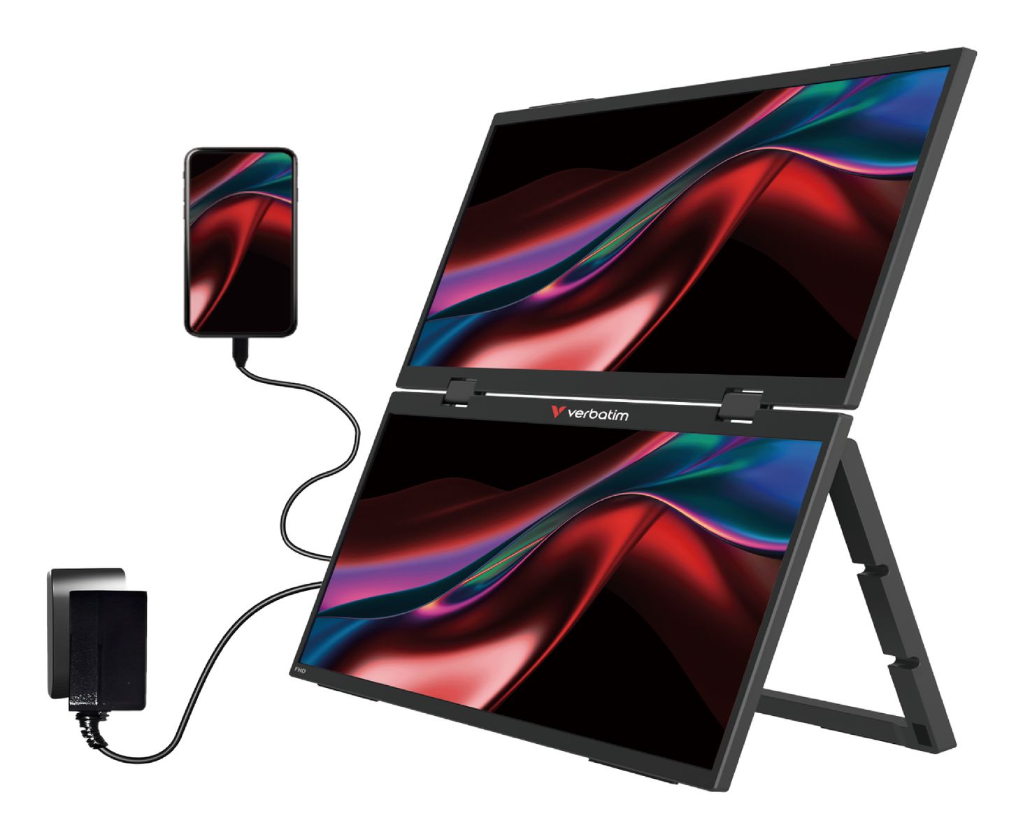 VERBATIM DUAL MONITOR PORTATILE 15,6 FHD