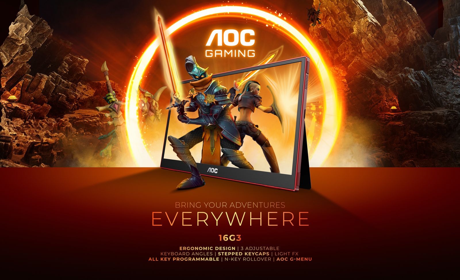 AOC 15,6 IPS 1920X1080 144HZ SPEAKERS MICROHDMIX1