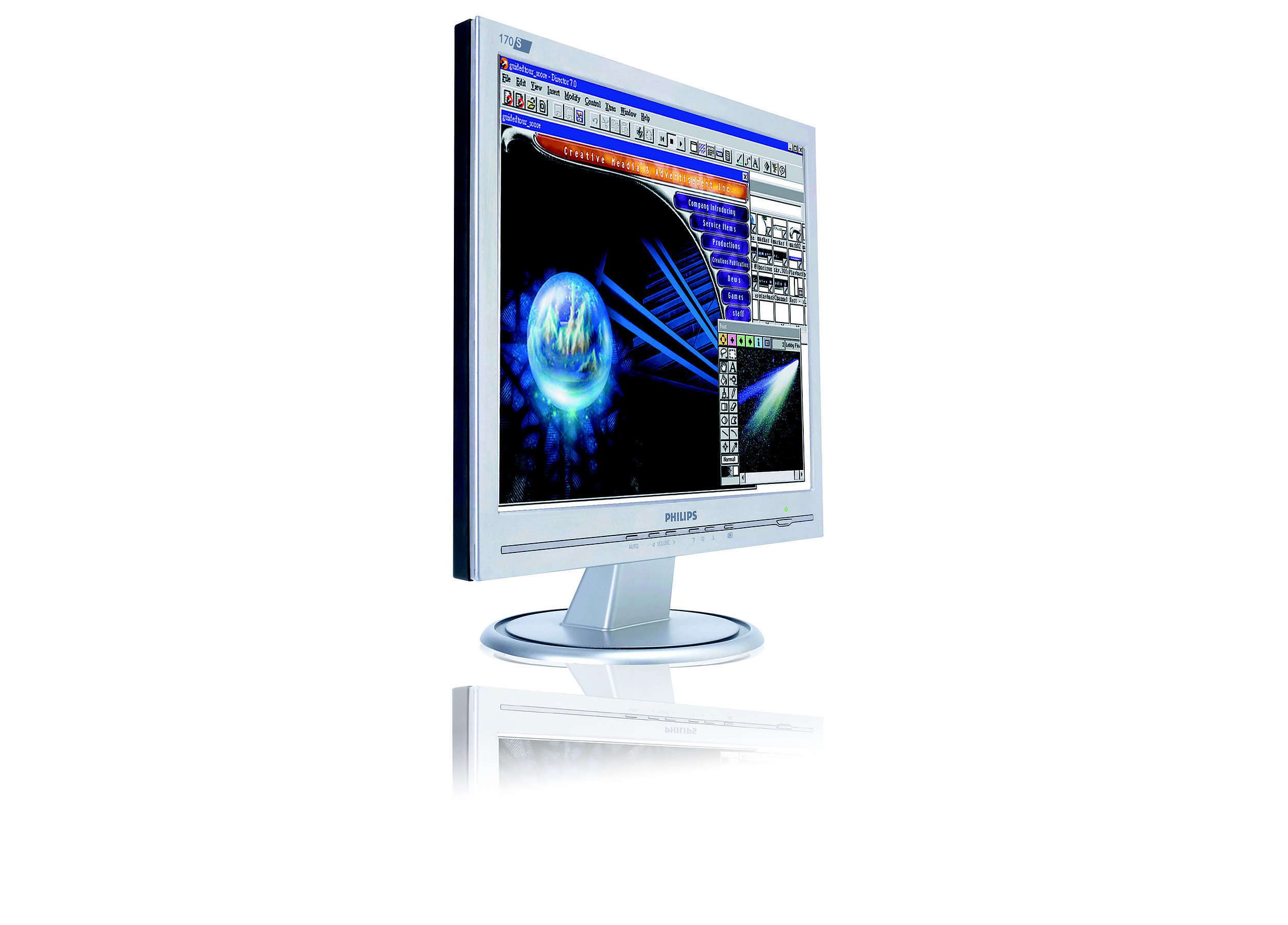 Philips 170S Monitor LCD 17" Pollici 43 Cm 1280x1024 16ms VGA