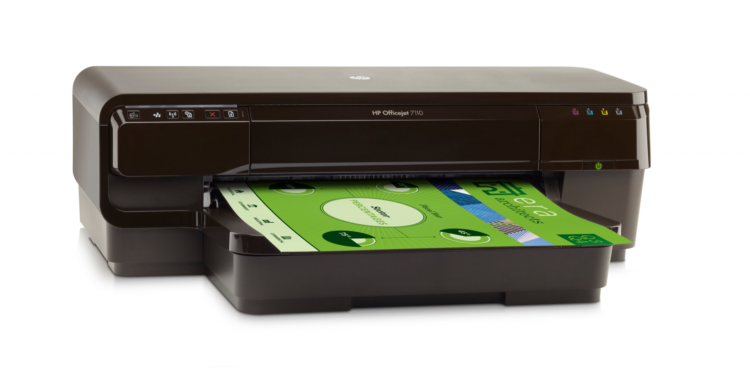 HP Officejet 7110 Farbtintenstrahldrucker, 4800 x 1200 DPI, A3, WLAN, 32 Seiten pro Minute, Netzwerk