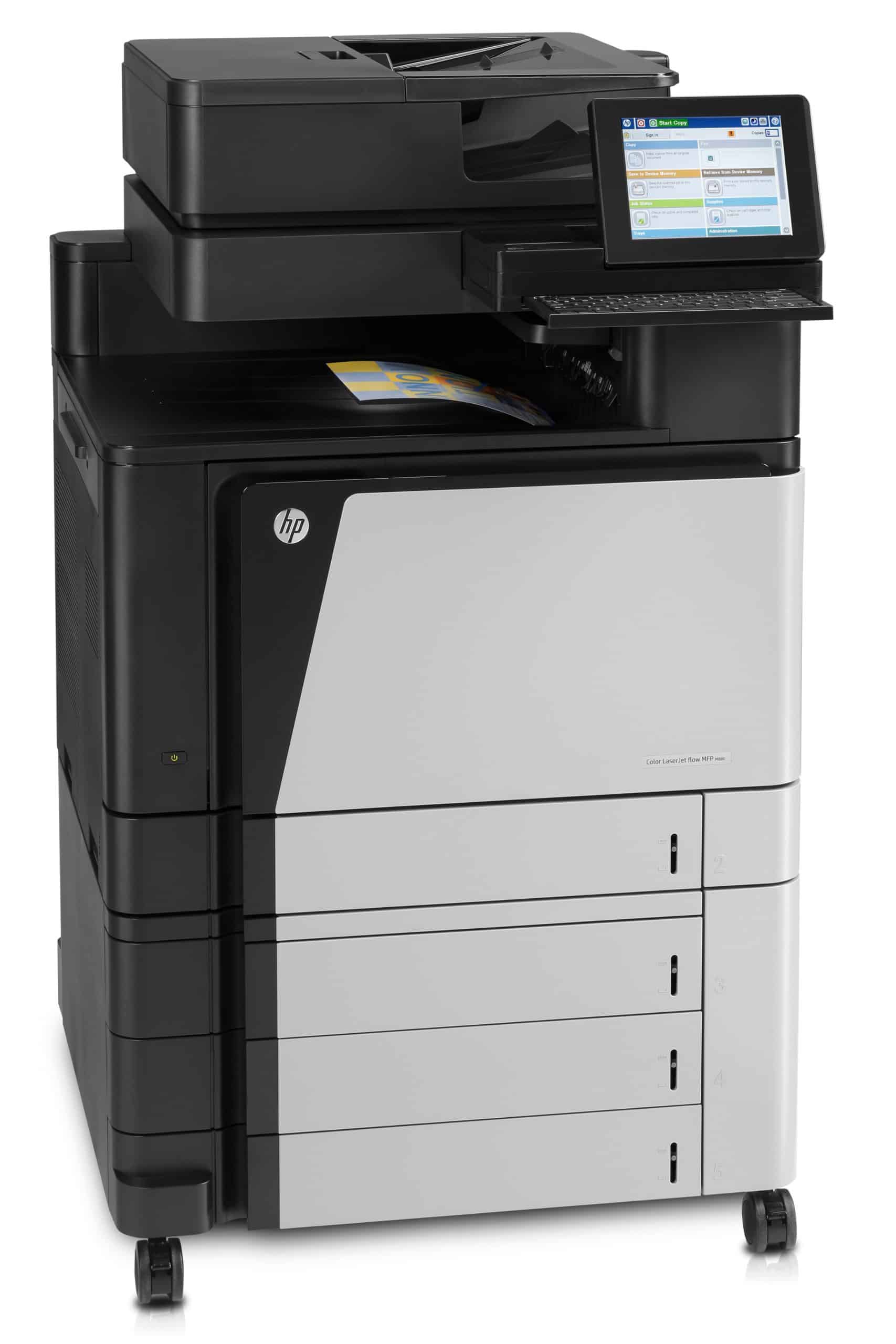 Stampante multifunzione laser HP con touchscreen, ideale per ufficio, su Messoanuovo.it