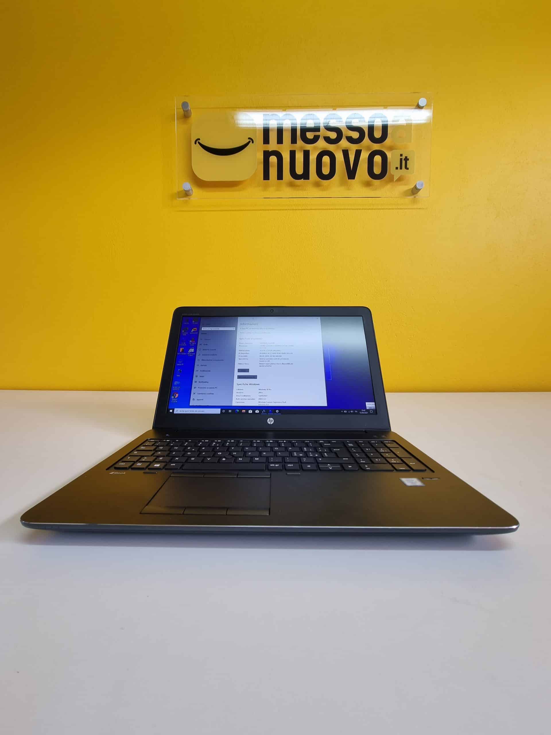 HP ZBook 15 G3 Notebook-WorkStation | 15" Zoll FullHD | Intel Core i7-6820hq 2,7 GHz | 32 GB RAM | 512 GB SSD | Nvidia Quadro M1000 | Italienische Tastatur mit Hintergrundbeleuchtung | Windows 10 Pro