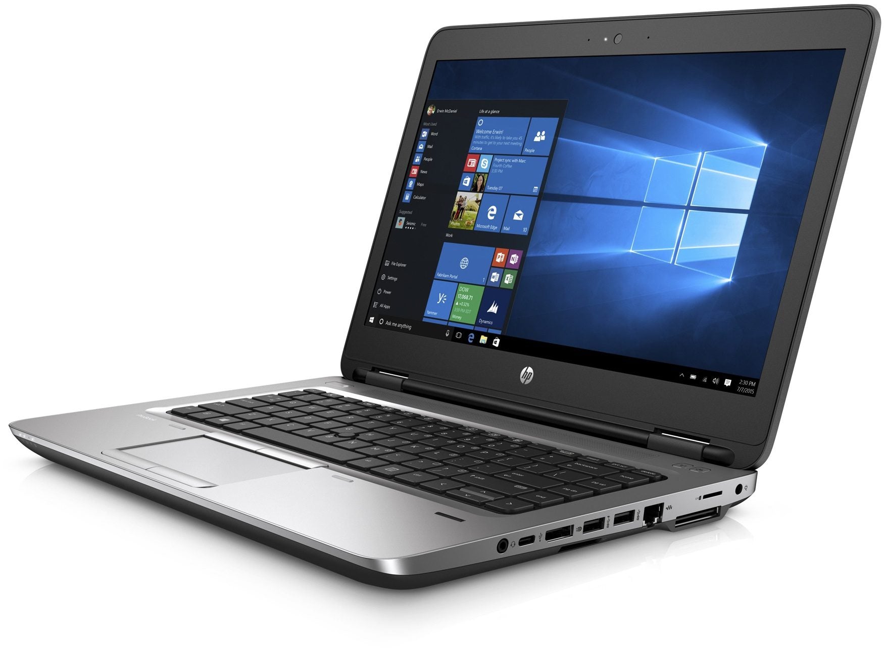 HP ProBook 645 G2 14″ HD Notebook | AMD A6-8500B 1.6Ghz | SSD 256Gb | Ram 8Gb | Webcam Keyboard ITA | Windows 10 Pro Grade B