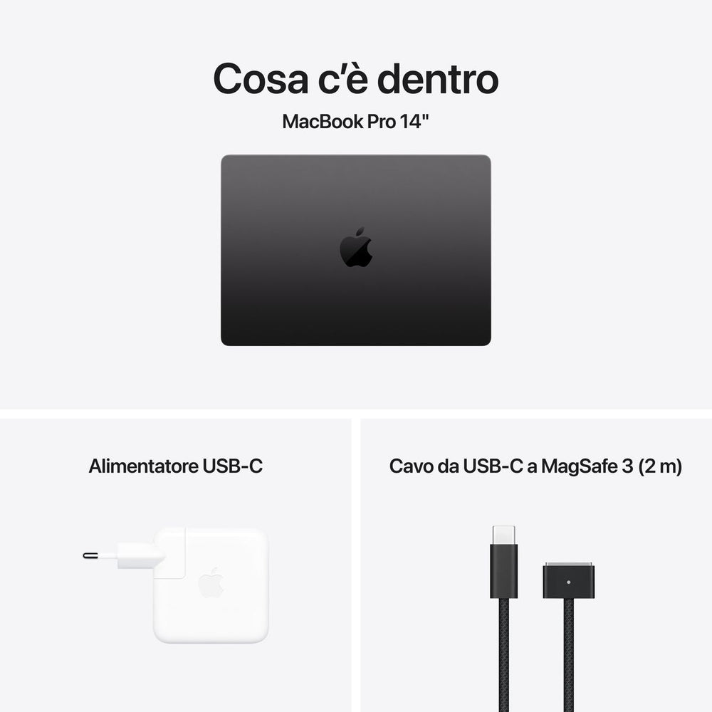 APPLE 14 MACBOOK PRO APPLE M4 PRO CHIP 14-CORE NERO
