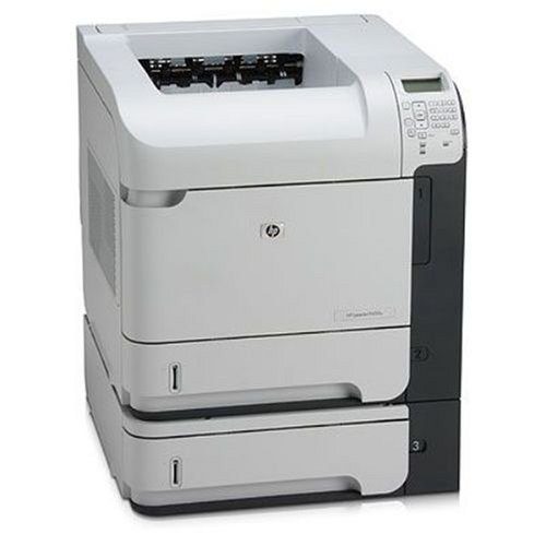 Stampante laser HP grigia professionale, vista frontale, disponibile su Messoanuovo.it