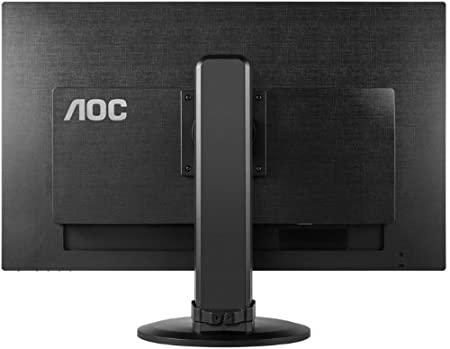 Monitor AOC nero visto da dietro, ideale per PC gaming e workstation ricondizionati Messoanuovo.it