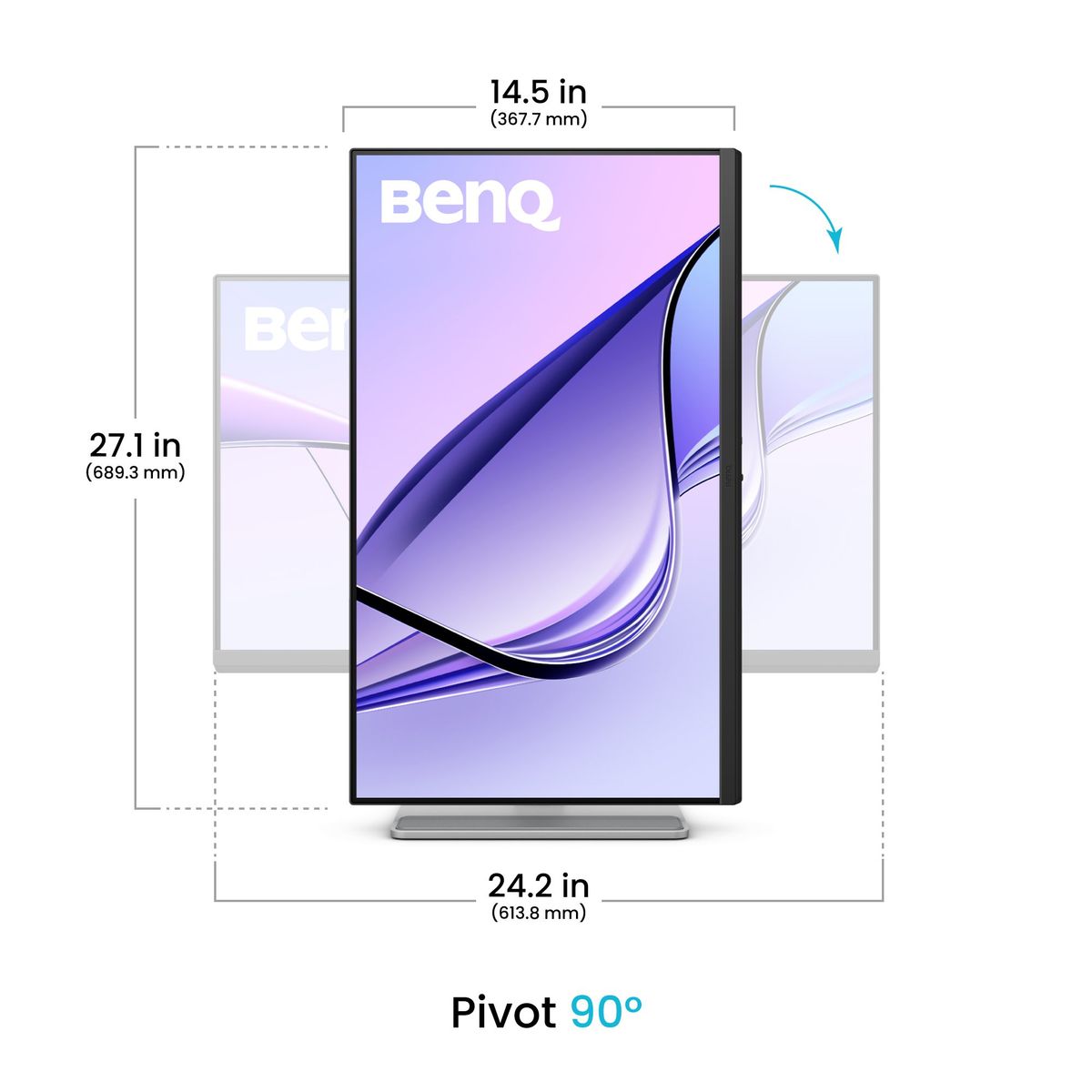 BenQ 27 IPS, 4K 3840X2160 USB-C 1.5M, HDMI1.8 X1,
