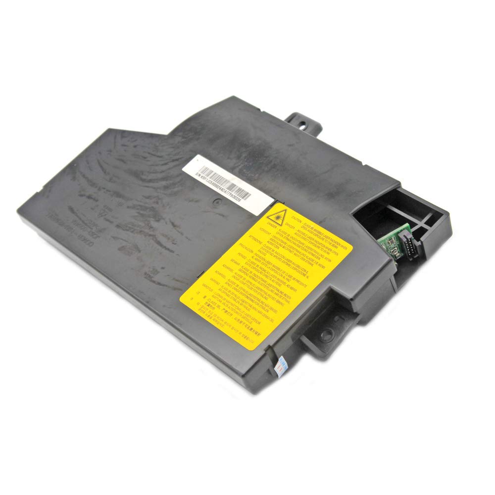 Centralina elettronica nera con etichetta gialla, ricambio hardware Messoanuovo.it