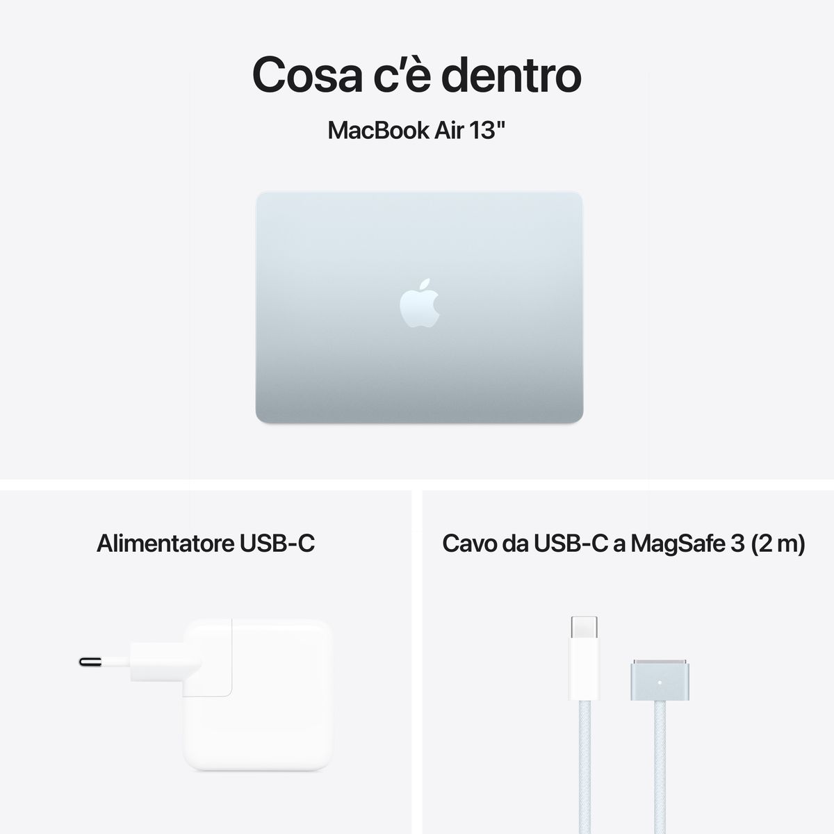 APPLE 13 MACBOOK AIR M4 16GB, 512GB SSD - SKY BLUE