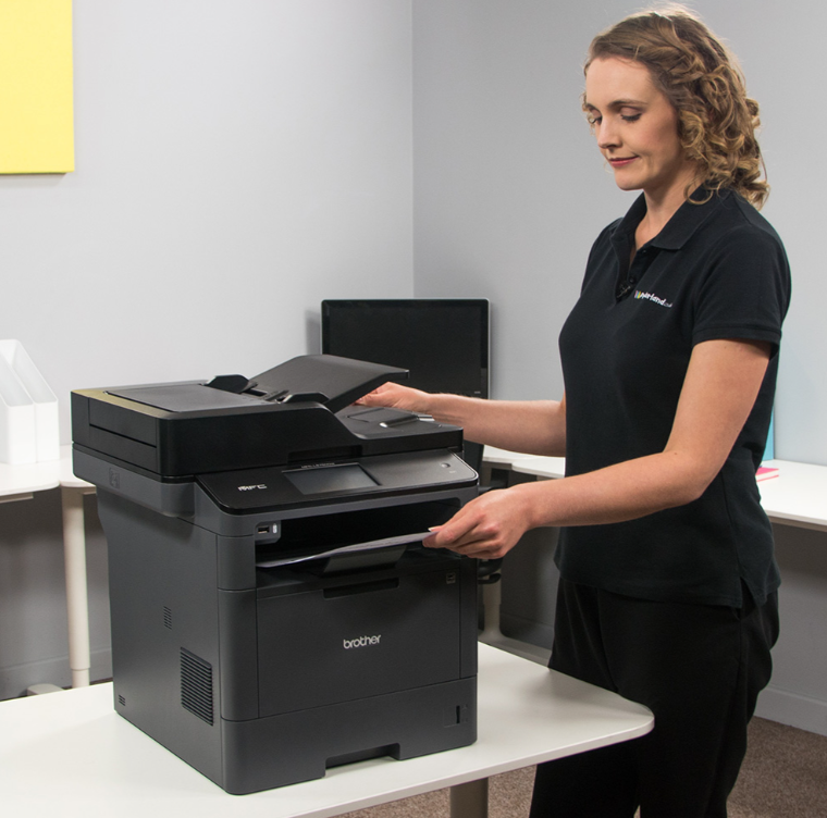 Brother MFC-L5750DW Monochromes Laser-Multifunktionsgerät, A4 BW, 1200 x 1200 DPI, 40 Seiten pro Minute, Duplexdruck und Scan, automatisches Duplex-WLAN