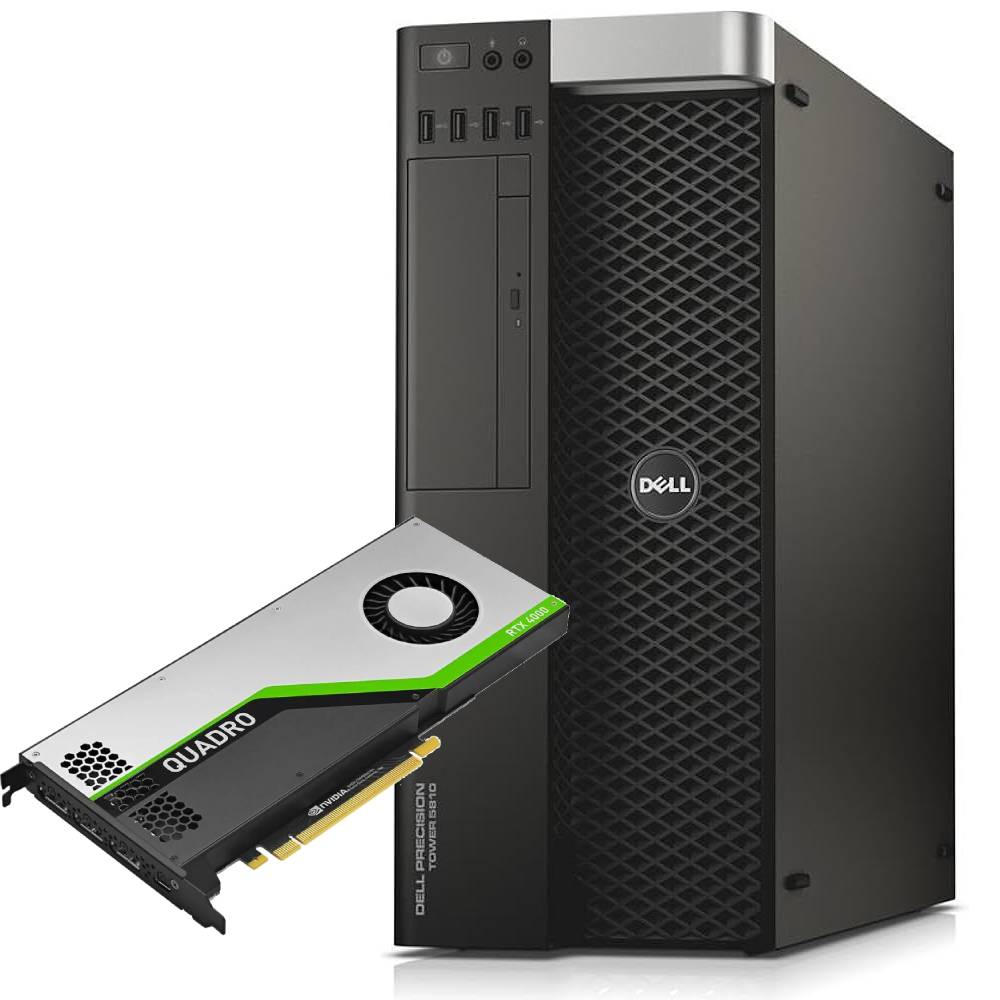 Dell Precision T5810 Workstation | Intel Xeon E5-1620 V3 3,5 GHz | RAM 64 GB | SSD 512 GB | Nvidia Quadro P2000 | Windows 10 Pro Die professionelle Workstation