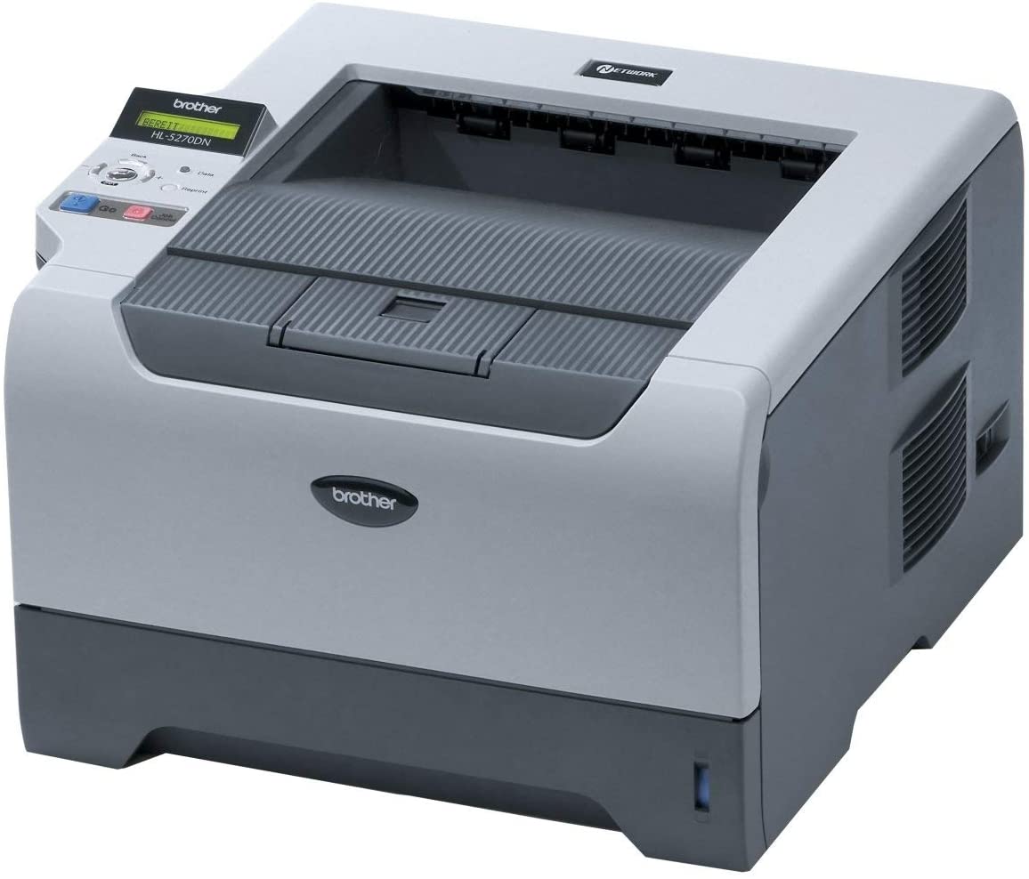 Stampante laser Brother HL-5270DN grigia, vista frontale, offerta su Messoanuovo.it