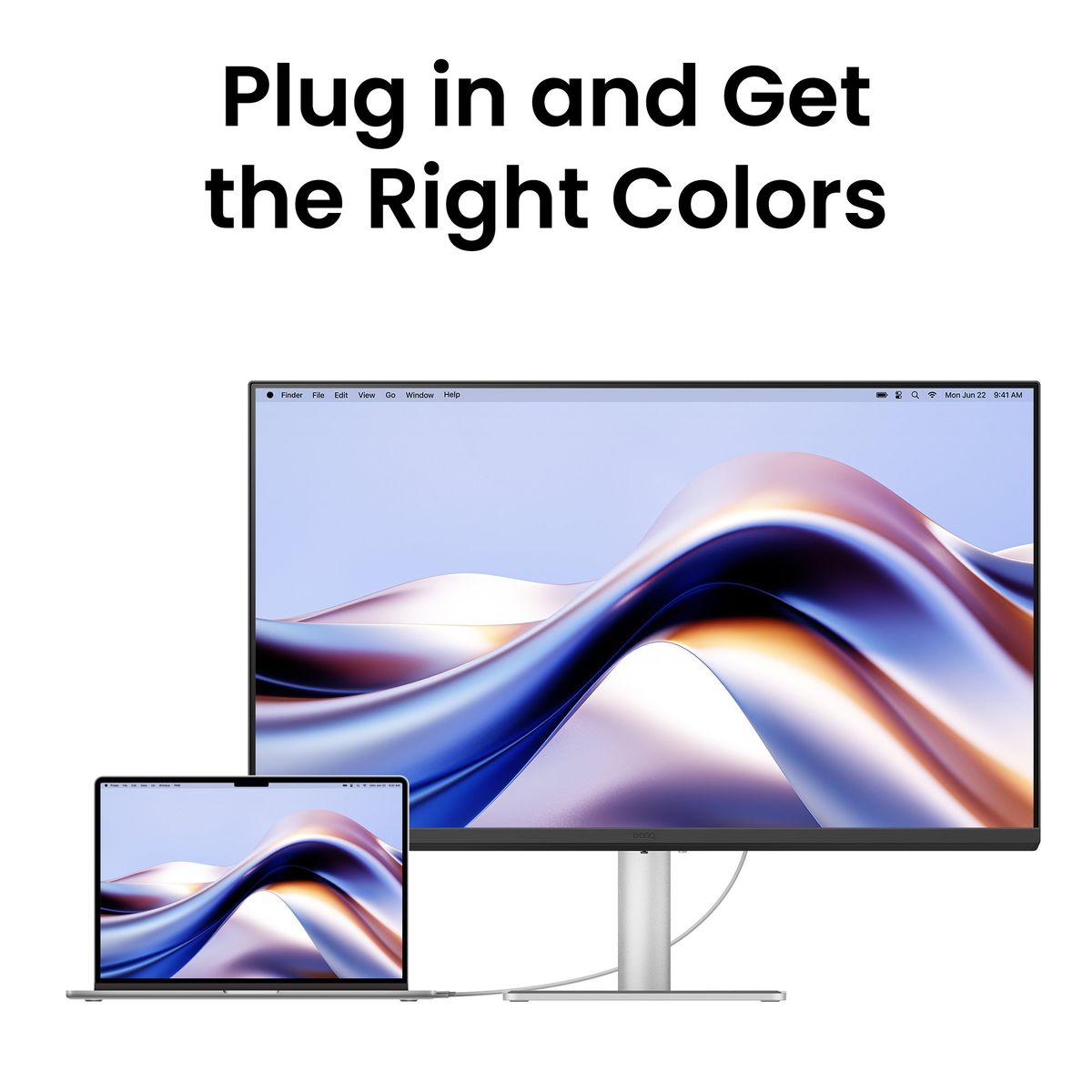 BenQ 27 IPS, 4K 3840X2160 USB-C 1.5M, HDMI1.8 X1,