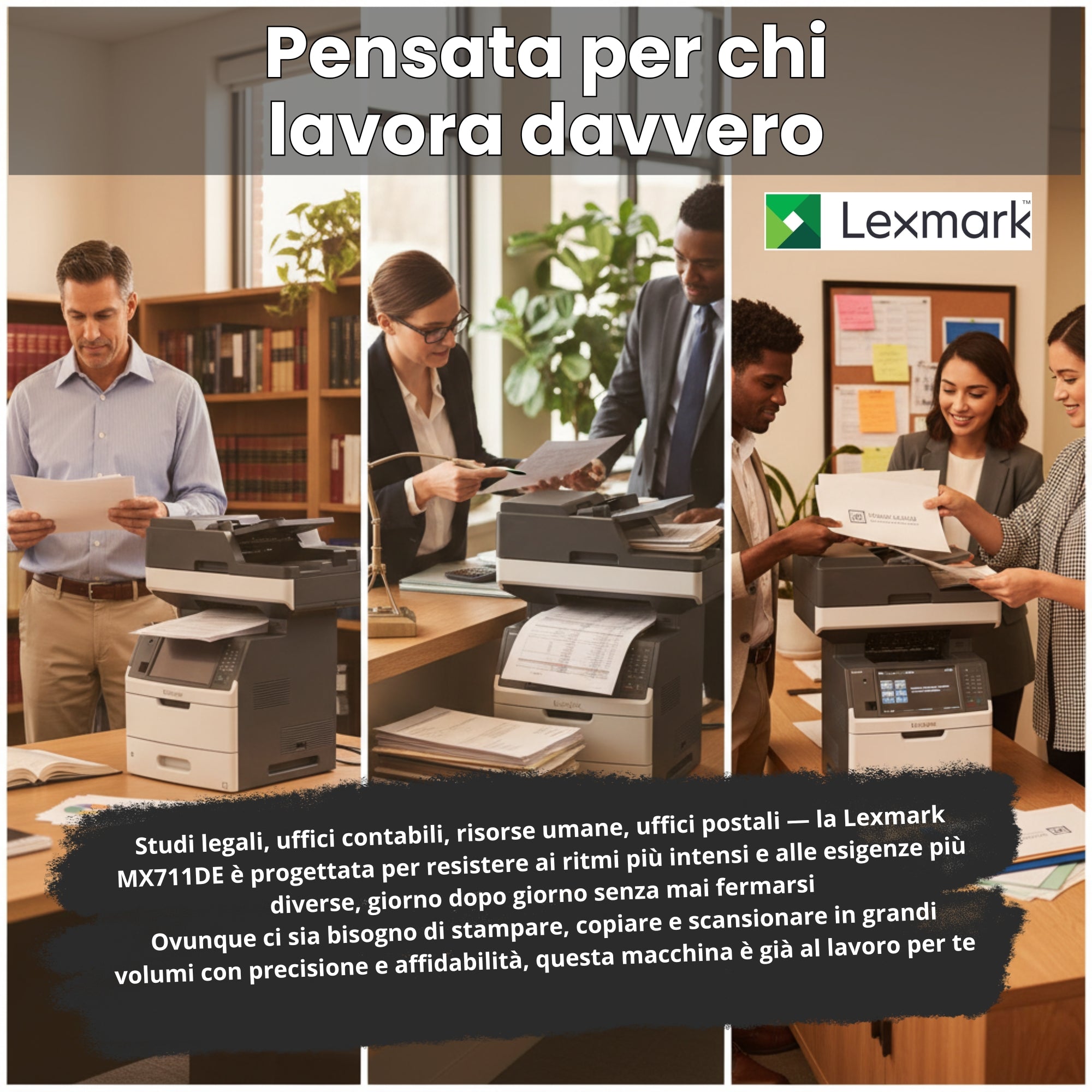 Lexmark MX711DE Multifunktionslaser Schwarzweiß A4 66 SEITEN PRO MINUTE Duplex Automatisches Duplex-Netzwerk