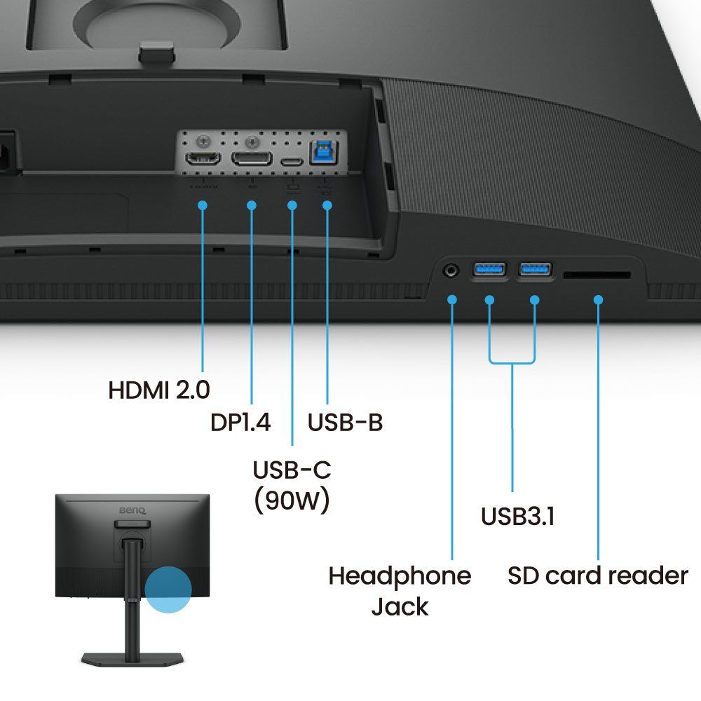 BenQ 24.1 W, 16:10, 2560X1600, IPS, 1000:1