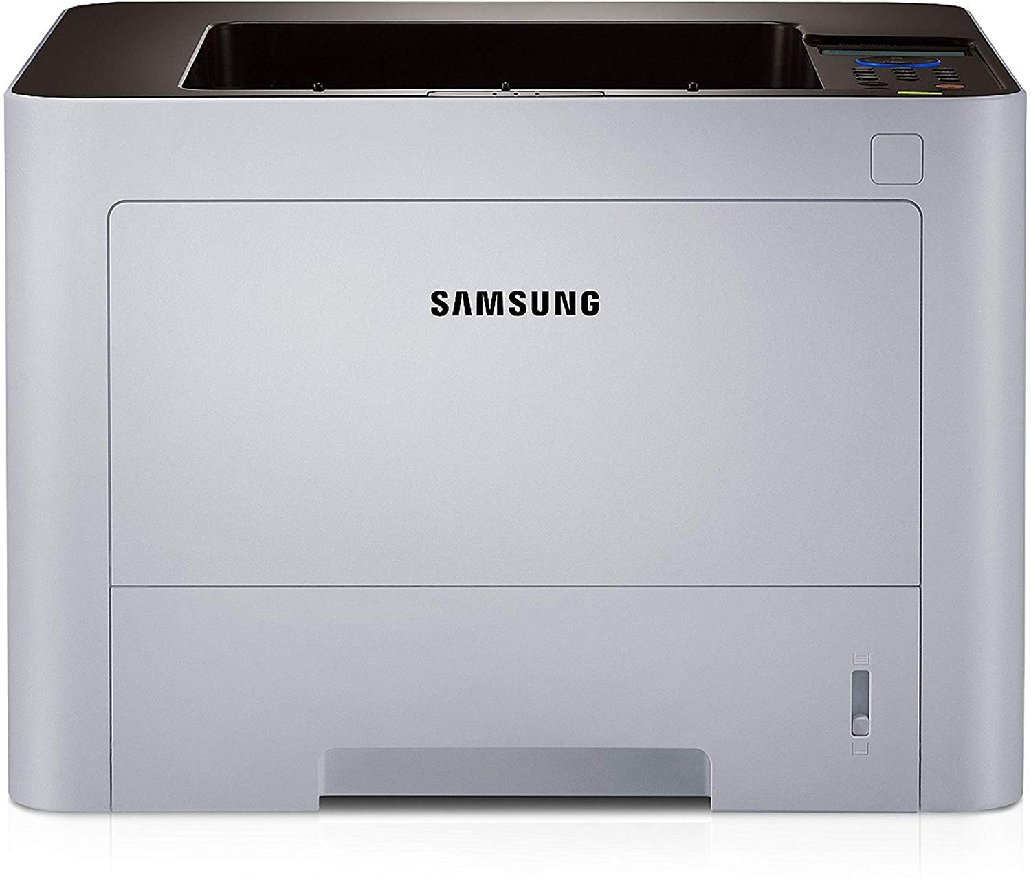 Stampante laser Samsung grigia su Messoanuovo.it, ideale per ufficio e uso domestico