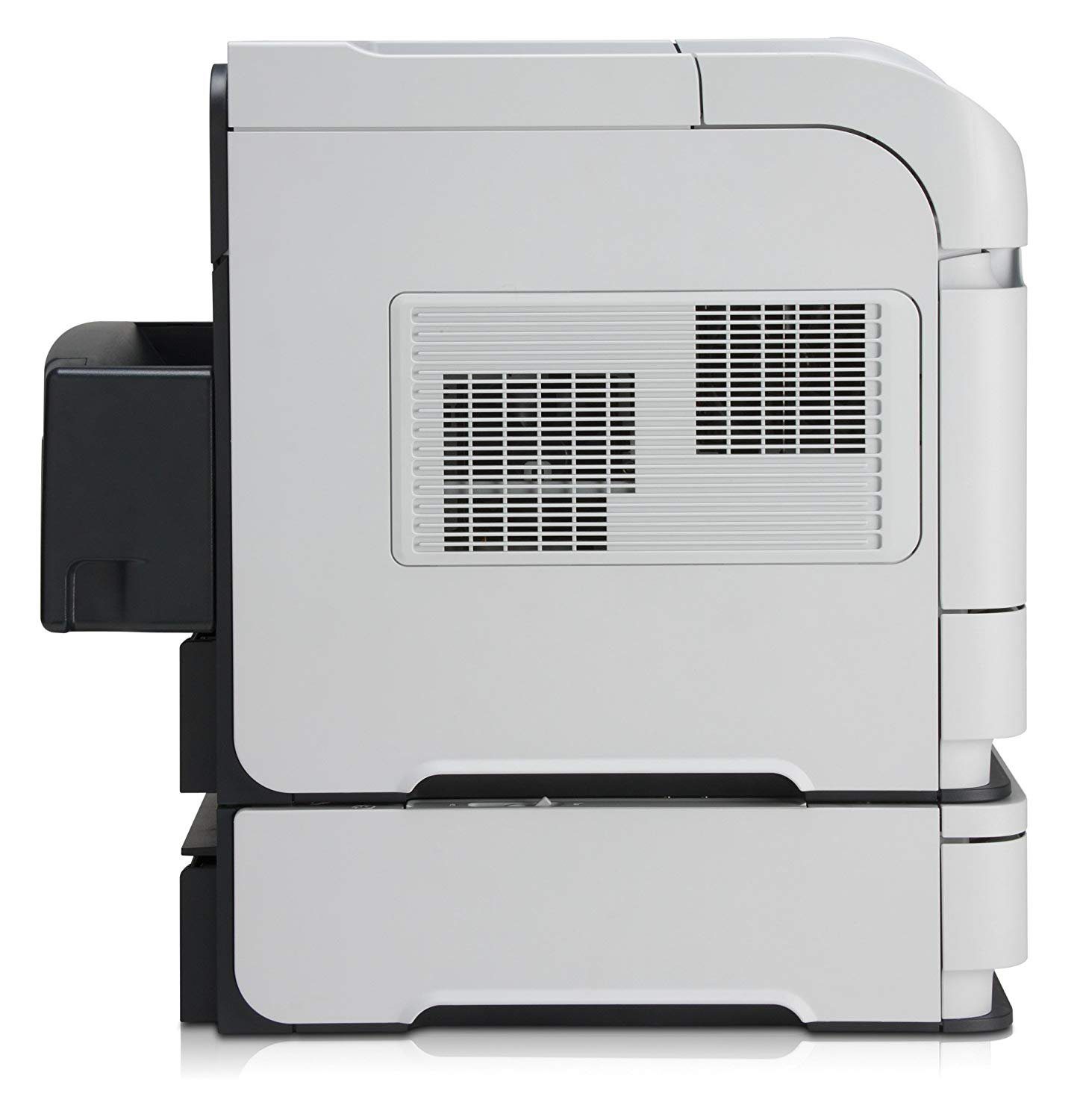 Stampante laser multifunzione bianca vista laterale, disponibile su Messoanuovo.it